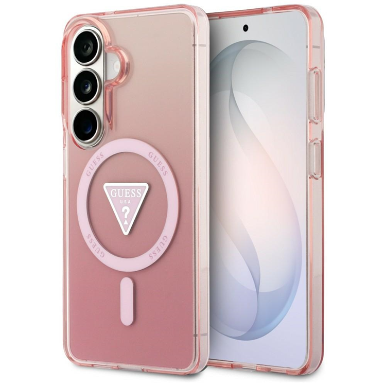 Guess Mobilskal För Galaxy S26 MagSafe IML Gradient Triangle - Rosa | 2353 | AlltMobil