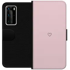 Gustaf - Pl&aring;nboksfodral till Huawei P40 Pro med Litet Hj&auml;rta