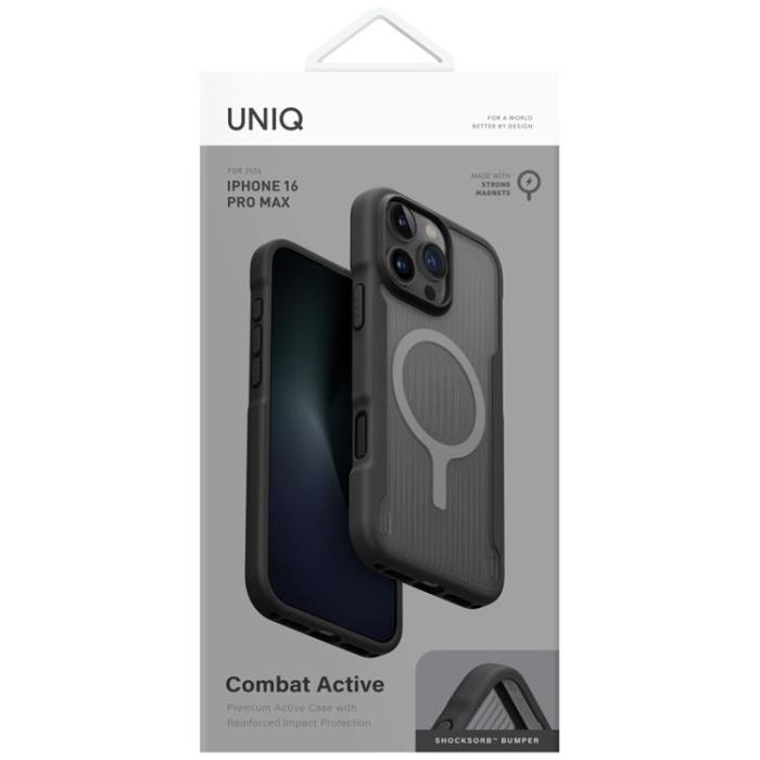 UNIQ - UNIQ iPhone 16 Pro Max Mobilskal MagSafe Combat Active - Svart