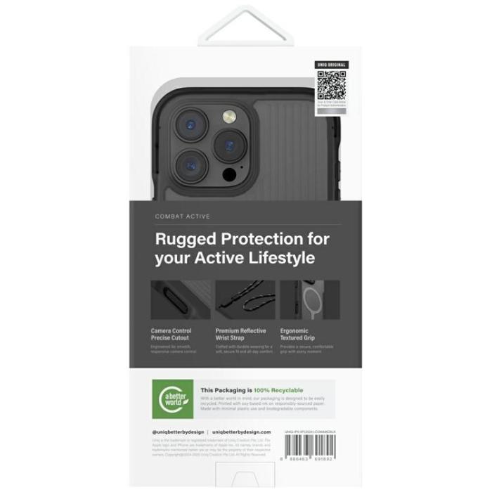 UNIQ - UNIQ iPhone 16 Pro Max Mobilskal MagSafe Combat Active - Svart