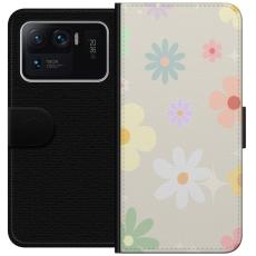iSecrets - Pl&aring;nboksfodral till Xiaomi Mi 11 Ultra med fejdande blommor