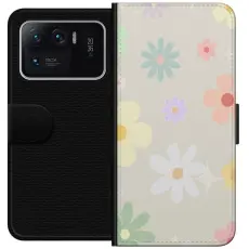 Gustaf - Pl&aring;nboksfodral till Xiaomi Mi 11 Ultra med fejdande blommor
