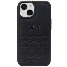 Audi - Audi Mobilskal till iPhone 15 Syntetiskt L&auml;der - Svart