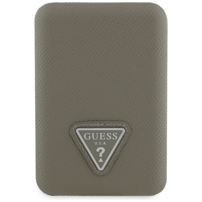 Guess - Guess MagSafe Trådlös Power Bank 5000mAh 15W USB-C Grained Triangle Inductive