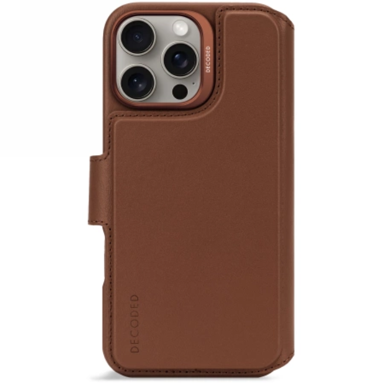 Decoded iPhone 16 Pro Plånboksfodral MagSafe Detachable - Brun | 2353 | AlltMobil