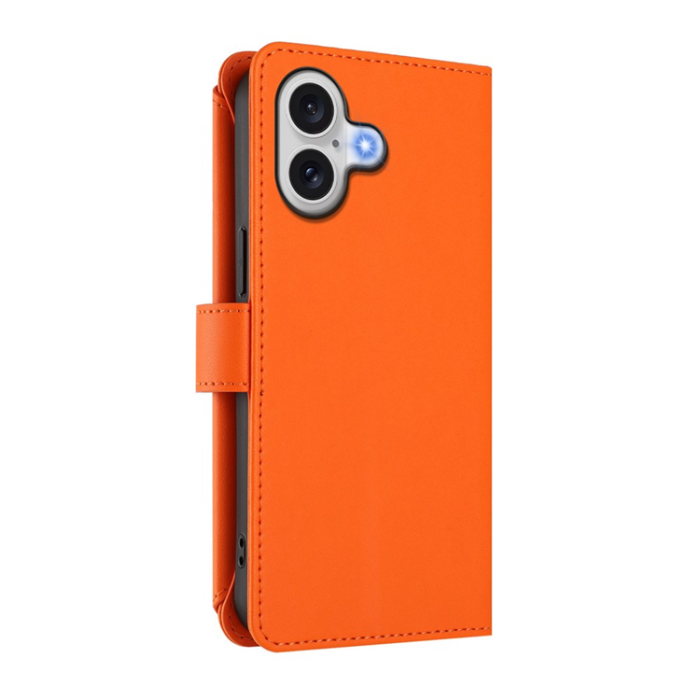 A-One Brand - iPhone 17 Plånboksfodral Butterfly Floral Imprint - Orange