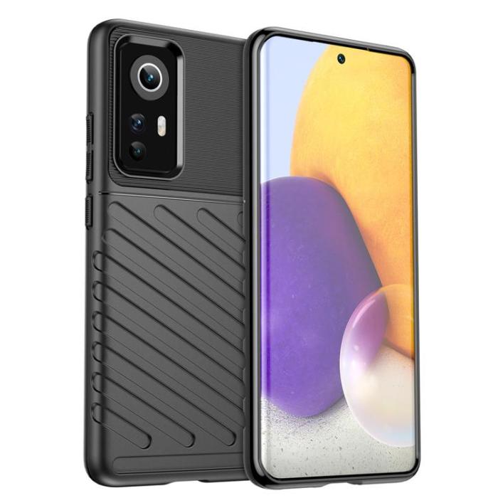 OEM - Xiaomi 12/12X Skal Thunder Flexible Armored - Svart