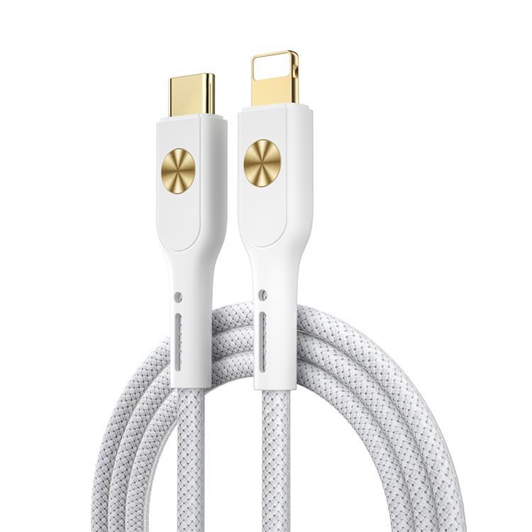 WIWU USB-C Till Lightning 1.2m Kabel 30W City - Vit | 3541 | AlltMobil