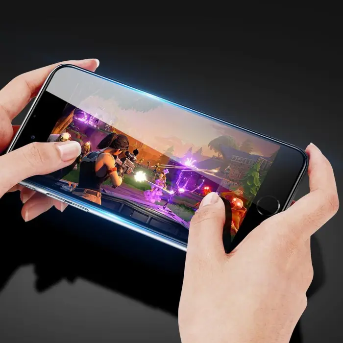 OEM - [2-PACK] Härdat Glas Skärmskydd iPhone 8 Plus / iPhone 7 Plus - Svart