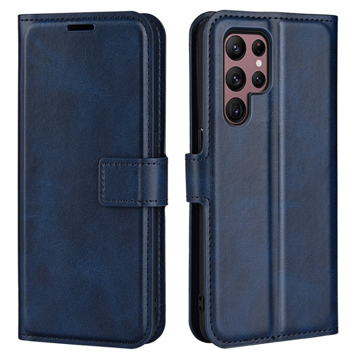 OEM - Galaxy S23 Ultra Plånboksfodral Folio Flip - Blå