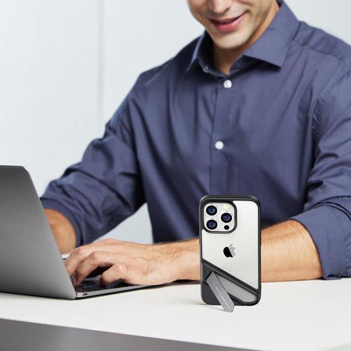 Ugreen - Ugreen iPhone 14 Pro Skal Kickstand - Svart