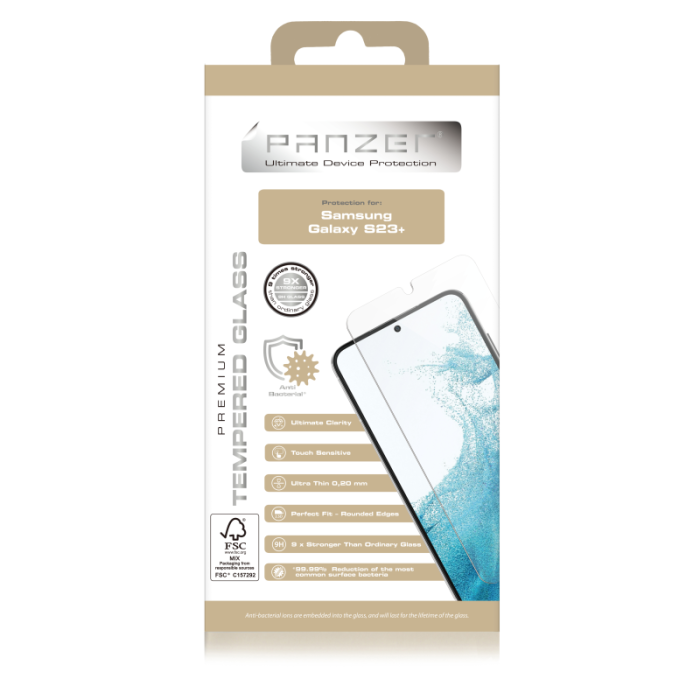 UTGATT1 - Panzer Galaxy S23 Plus Härdat glas