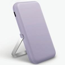 UNIQ - UNIQ Powerbank Hoveo 5000mAh USB-C 20W PD Tr&aring;dl&ouml;s Magnetisk &ndash; Lila