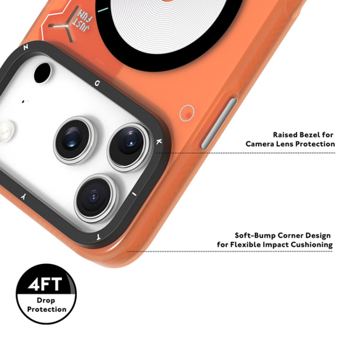 YOUNGKIT - YOUNGKIT iPhone 17 Pro Mobilskal MagSafe Unique Disc - Orange