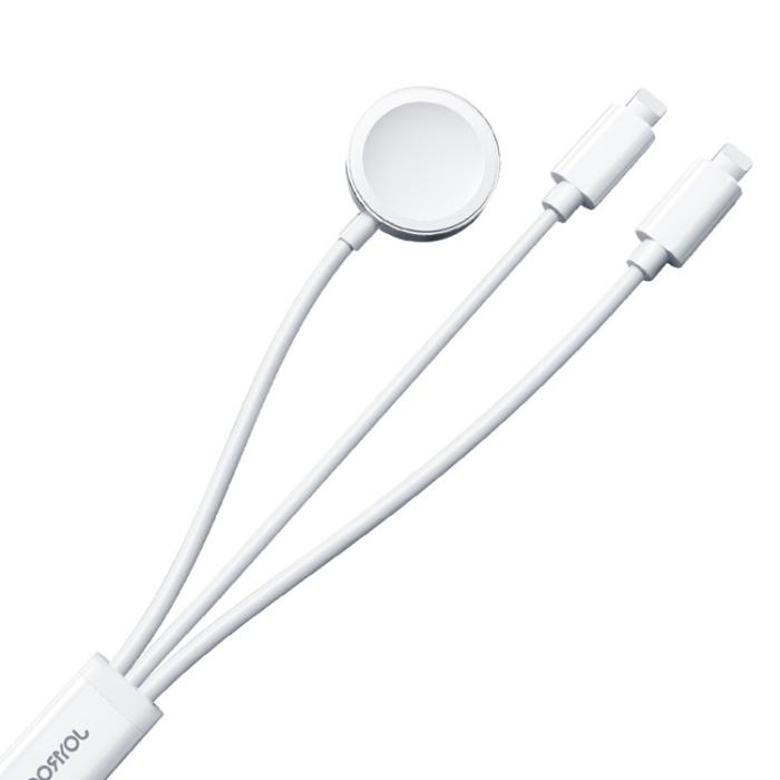 Joyroom - Joyroom 3in1 USB-A till 2x Lightning och Apple watch Laddare 1.2m