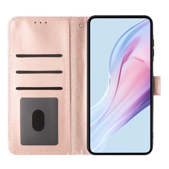 OEM - Plånboksfodral för Samsung Galaxy S26 Plus Konstläder Ställ - Rosa