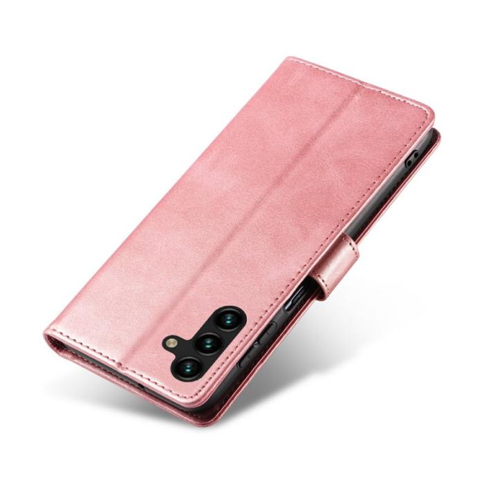 OEM - Mobilfodral för Samsung Galaxy S26 Plus Konstläder Ställ - Roséguld