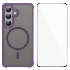 WANLONFENG - WANLONFENG Mobilskal f&ouml;r Samsung Galaxy S26 Magnetiskt PC + TPU - Lila