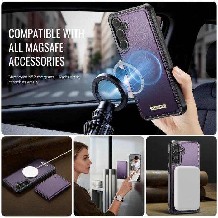 Caseme - CaseMe Mobilskal för Samsung Galaxy S26 Magnetiskt PC + TPU - Lila