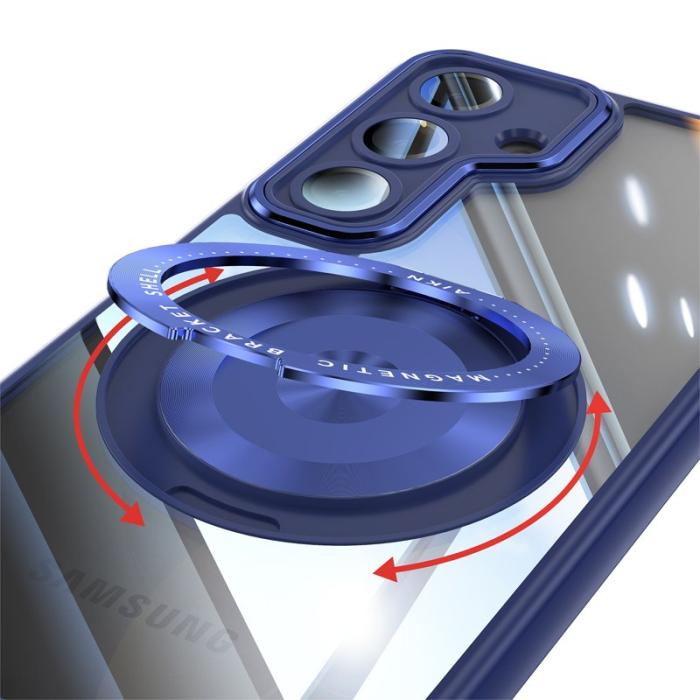 OEM - Mobilskal för Samsung Galaxy S26 Magnetiskt PC + TPU med Kickstand - Blå