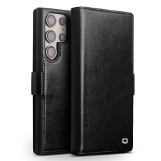 QIALINO - QIALINO Galaxy S22 Ultra Plånboksfodral Äkta Läder