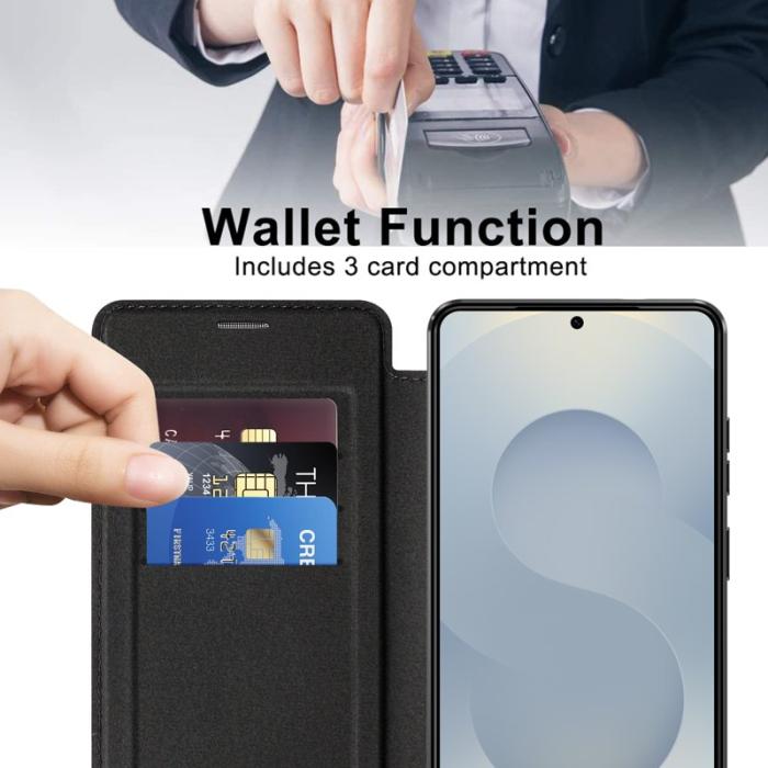 OEM - Mobilskal för Samsung Galaxy S26 Ultra Magnetiskt Konstläder - Svart