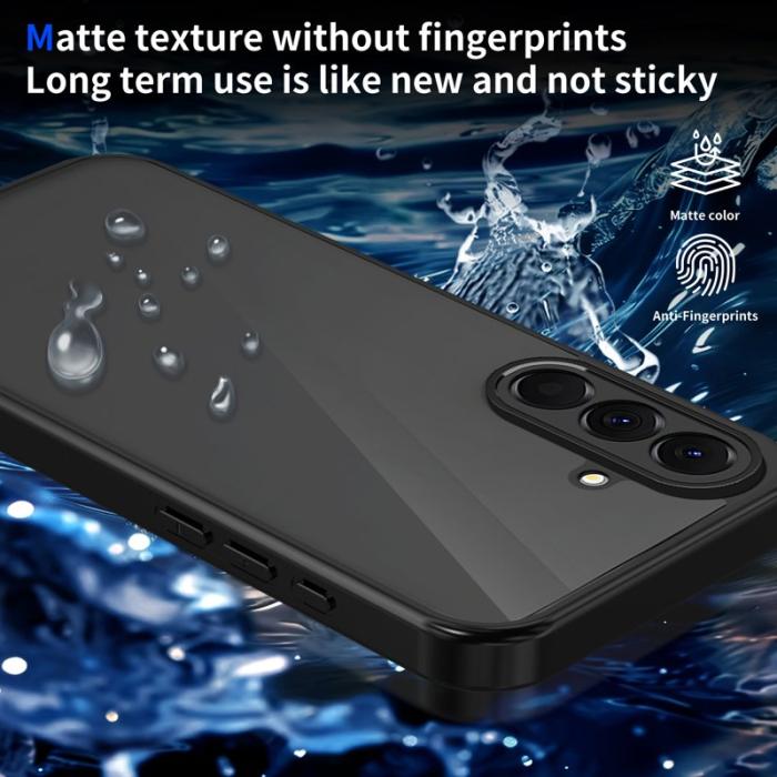 OEM - Mobilskal för Samsung Galaxy S26 Plus Matt Plast Anti-Drop - Transparent Svart