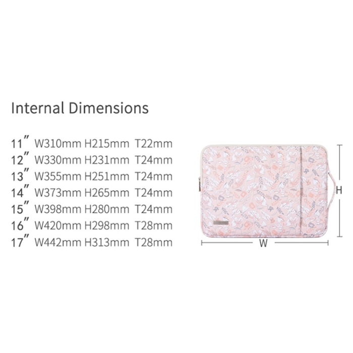 CANVASARTISAN - CANVASARTISAN Datorfodral 14'' Flower Printed G4-89 - Rosa