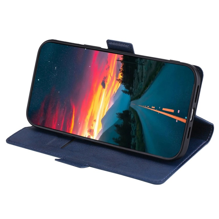 OEM - Xiaomi 13 Lite Plånboksfodral Dual Magnetic Clasp - Blå