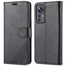 AZNS - AZNS Xiaomi 12 5G Pl&aring;nboksfodral Konstl&auml;der - Svart