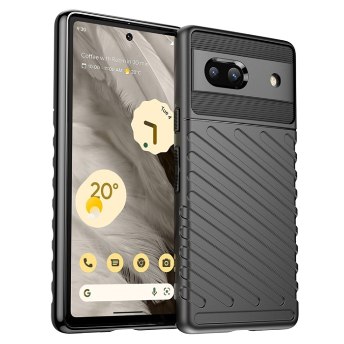 A-One Brand - Google Pixel 7a Mobilskal Thunder TPU - Svart