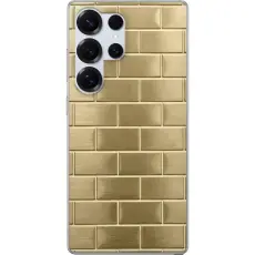 Gustaf - Mobilskal till Samsung Galaxy S25 Ultra med Gyllene Murstenar