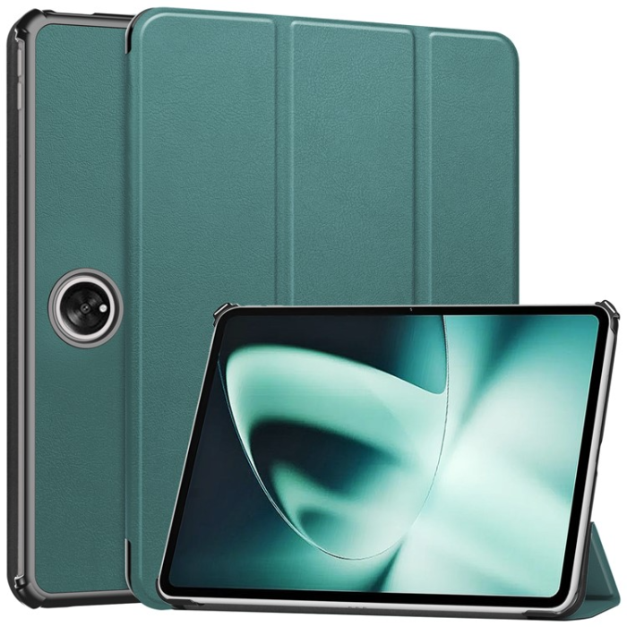A-One Brand - OnePlus Pad Fodral Smart Tri-Fold Stand PU-Läder - Grön