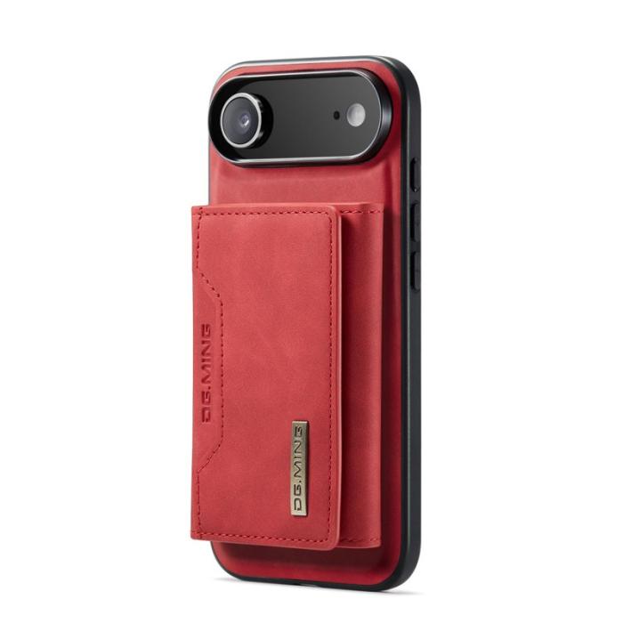 DG.MING - DG.MING iPhone Air Konstläder Plånboksfodral PU + PC + TPU Röd
