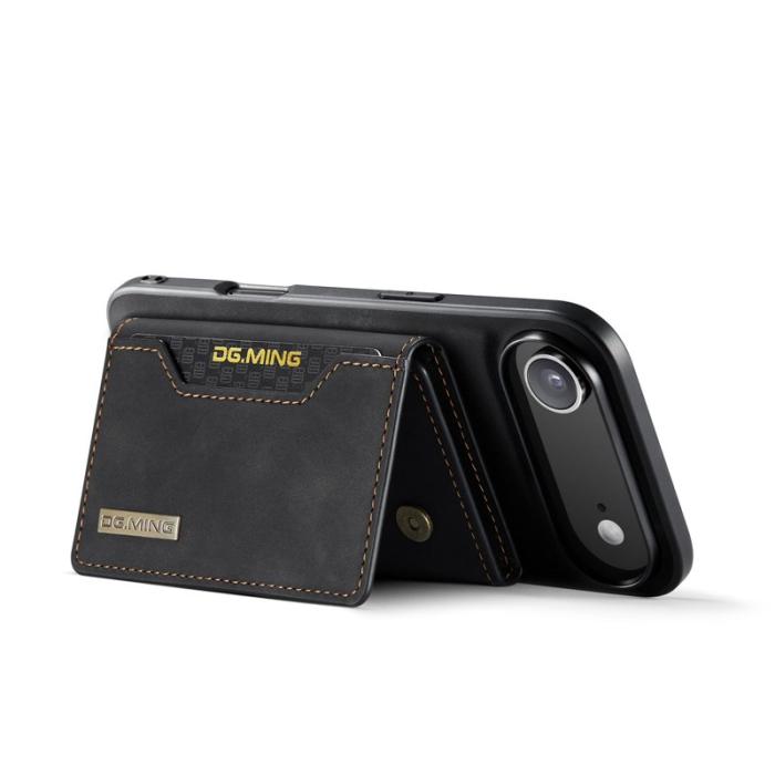 DG.MING - DG.MING iPhone Air Konstläder Plånboksfodral PU + PC + TPU - Svart