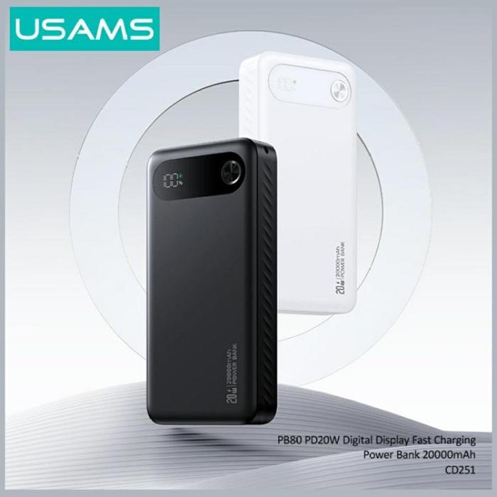 USAMS - USAMS Powerbank 20000mAh 20W PB80