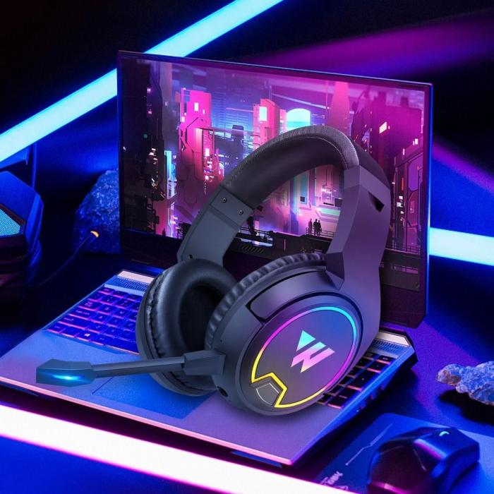 UTGATT1 - Wireless Gaming Headphones 3D Stereo Sound med Microphone
