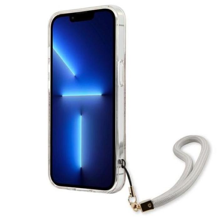 Guess - Guess iPhone 13 Mini Skal Flower Strap - Guld