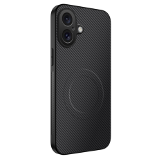 WANLONFENG - WANLONFENG iPhone 17 Mobilskal MagSafe Carbon Fiber TQ - Svart
