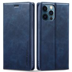 LC.imeeke - LC.IMEEKE iPhone 12 / 12 Pro Pl&aring;nboksfodral Konstl&auml;der - Bl&aring;