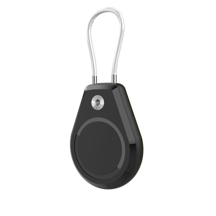 OEM - [2-Pack] AirTag Skal Vattentätt med Stålkabel - Svart/Vit