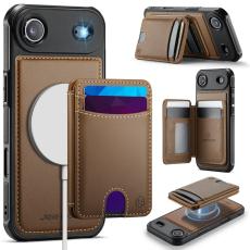 JEEHOOD - JEEHOOD iPhone Air Fodral KonstL&auml;der - Brun