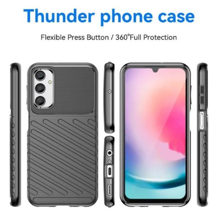 OEM - Galaxy A24 4G Mobilskal Thunder Twill - Svart
