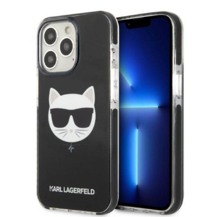 KARL LAGERFELD - Karl Lagerfeld iPhone 13 Pro Skal Choupette Head - Svart