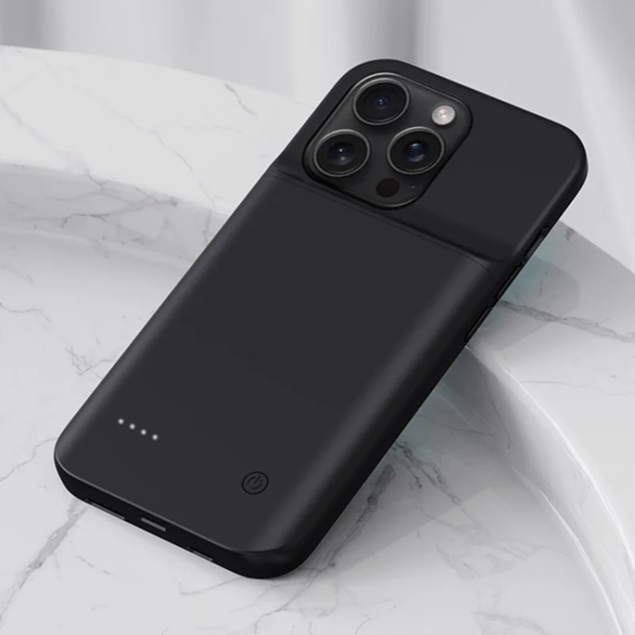 A-One Brand - iPhone 15 Pro Batteriskal 6800mAh - Svart