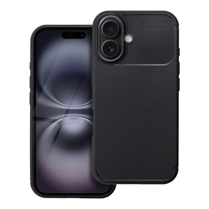 OEM - iPhone 16 Plus Mobilskal Carbon Premium - Svart