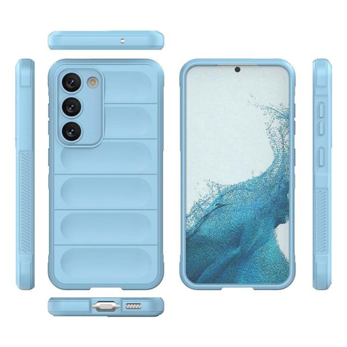 OEM - Galaxy S23 Plus Skal Magic Shield Flexible Armored - Ljusblå
