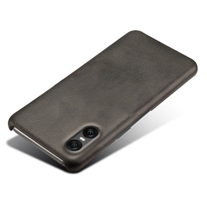 A-One Brand - Sony Xperia 10 VII Mobilskal Calfskin Texture PU-Läder - Svart