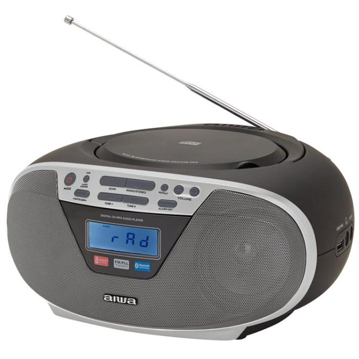 AIWA - Aiwa Radio med CD-spelare och Bluetooth - Silver