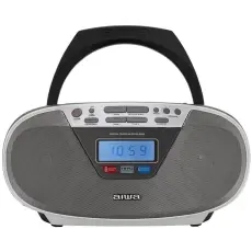 AIWA - Aiwa Radio med CD-spelare och Bluetooth - Silver